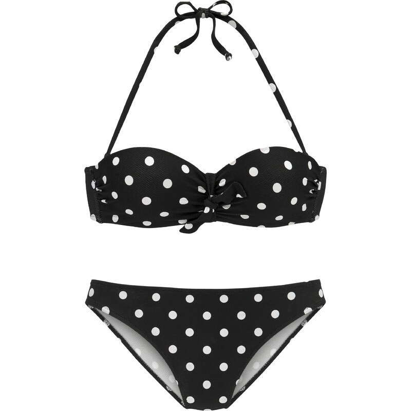 LASCANA Bikiny čierna / biela 54232882