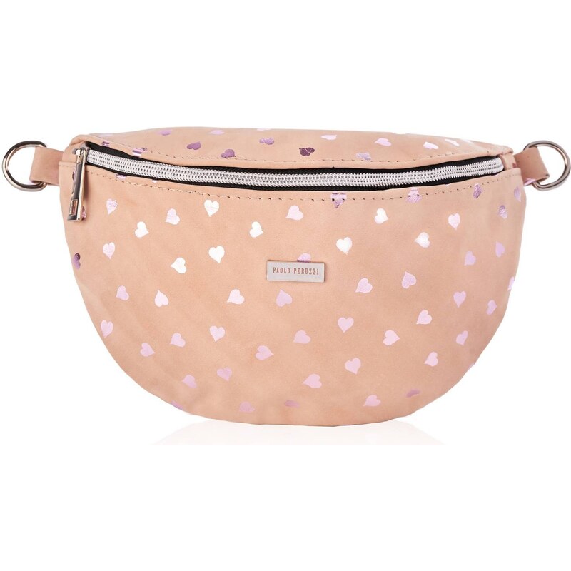 PAOLO PERUZZI Dámska kožená ľadvinka | ružová Z-15-SR 34083838