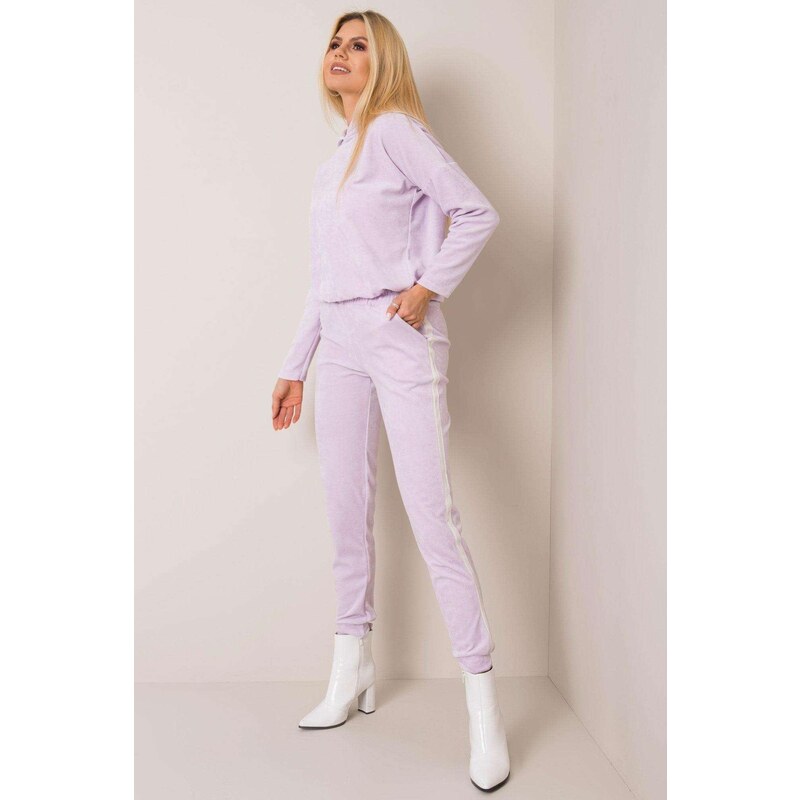 MladaModa Velúrová tepláková súprava Janette farba lila 34086537