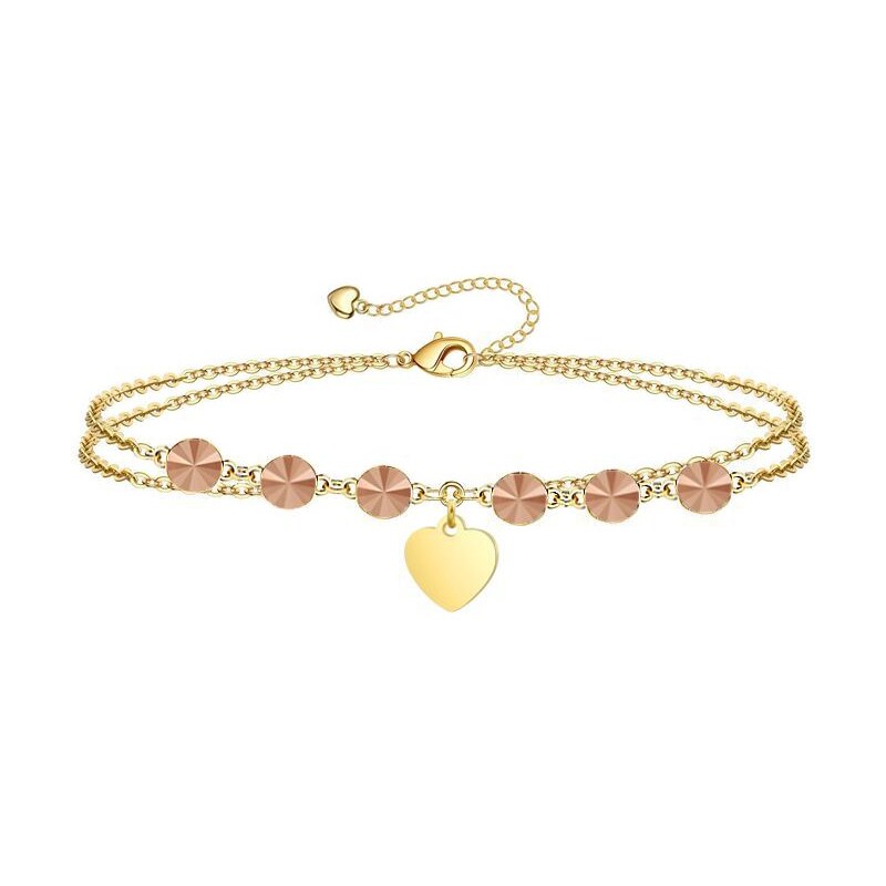 SWAROVSKI Elements Swarovski e. dámsky zlatý náramok so srdiečkom Have 34087259