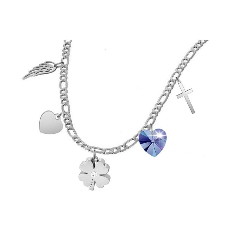 SWAROVSKI Elements Swarovski e. príveskový figaro náhrdelník Time for 34306346