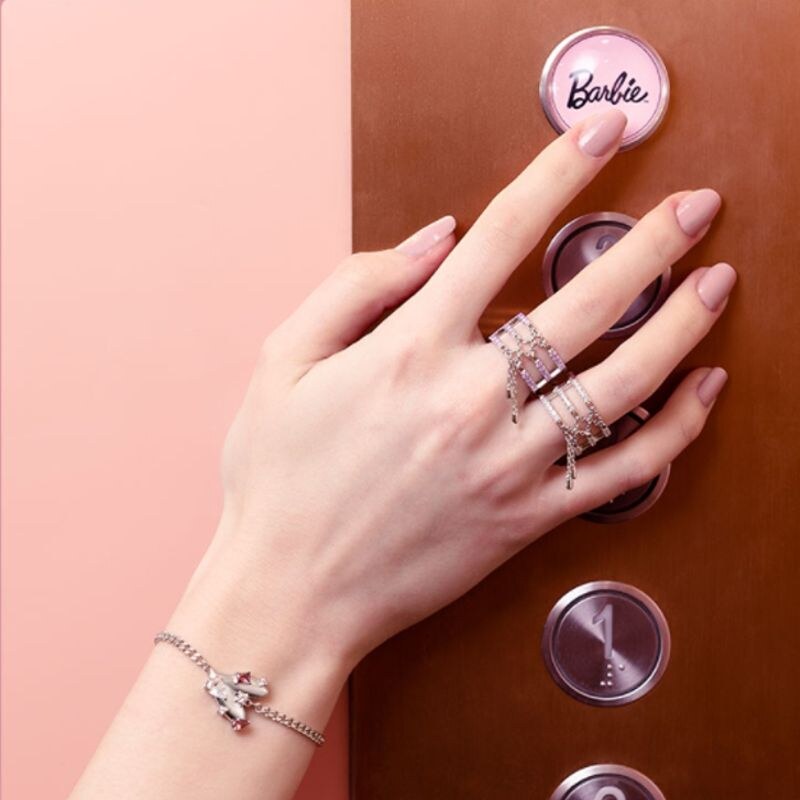 SWAROVSKI Elements Swarovski e. náramok Barbie Girl, srdce seb5909 34089077