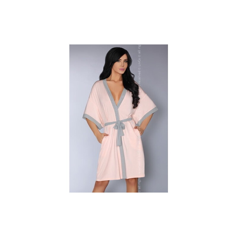 LivCo Corsetti Luxusný dámsky župan Aoidea, Farba ružová 34095886