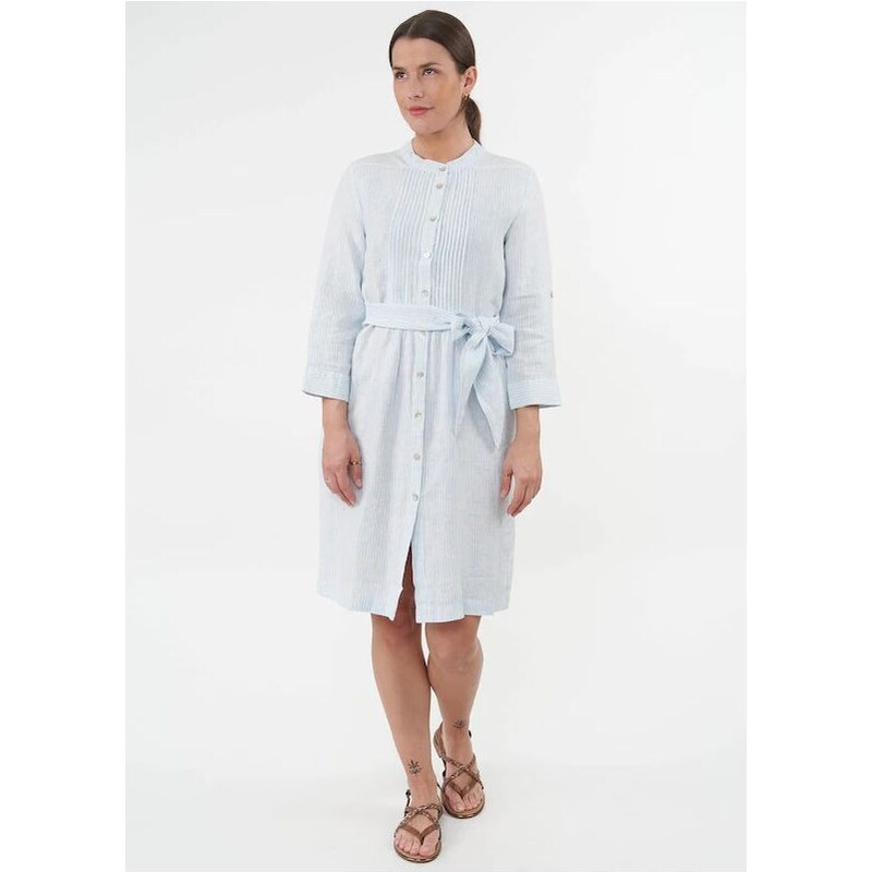Vicci Germany Modré ľanové šaty 34097786