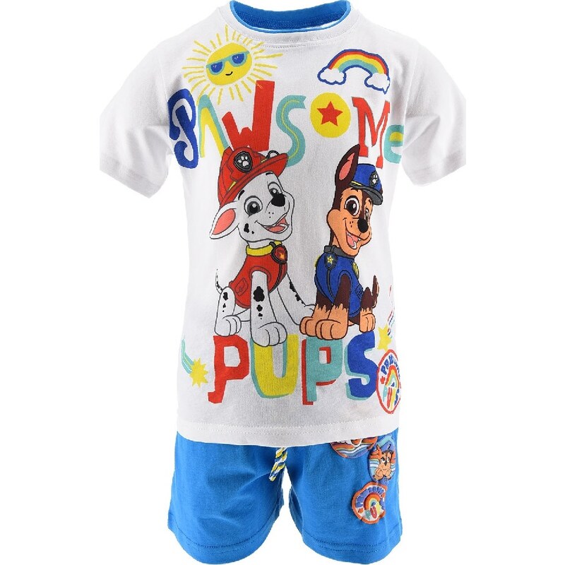 Bielo-modrý chlapčenský letný set Paw Patrol 34102664
