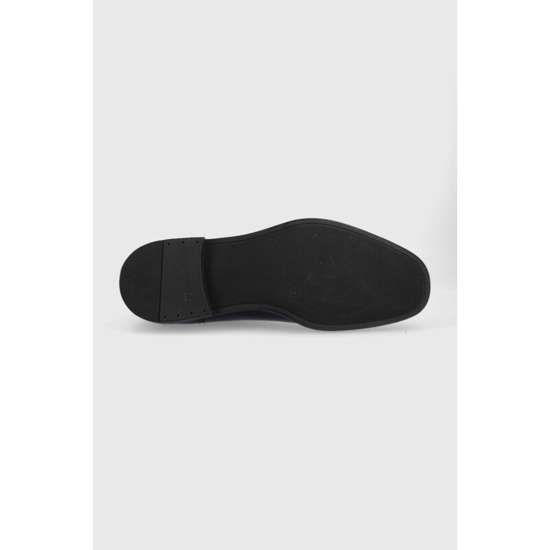 Kožené topánky chelsea Karl Lagerfeld URANO IV pánske, čierna farba