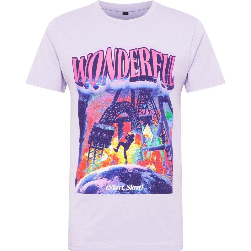 Mister Tee Tričko Wonderful žltá / svetlofialová / tmavofialová / 65867895