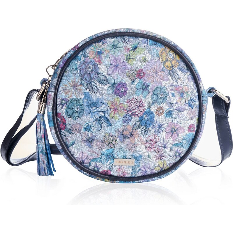 PAOLO PERUZZI Okrúhla kabelka na rameno | modrá Z-11-E 34105327