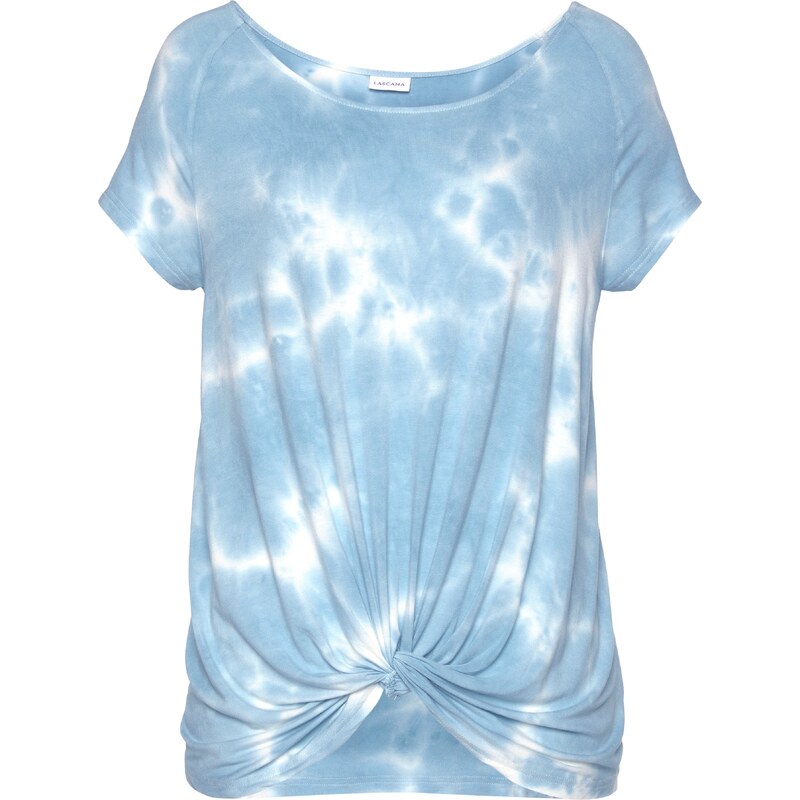 LASCANA Tričko dymovo modrá / biela 54232913