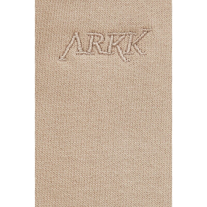 Bavlnené nohavice Arkk Copenhagen béžová farba, jednofarebné