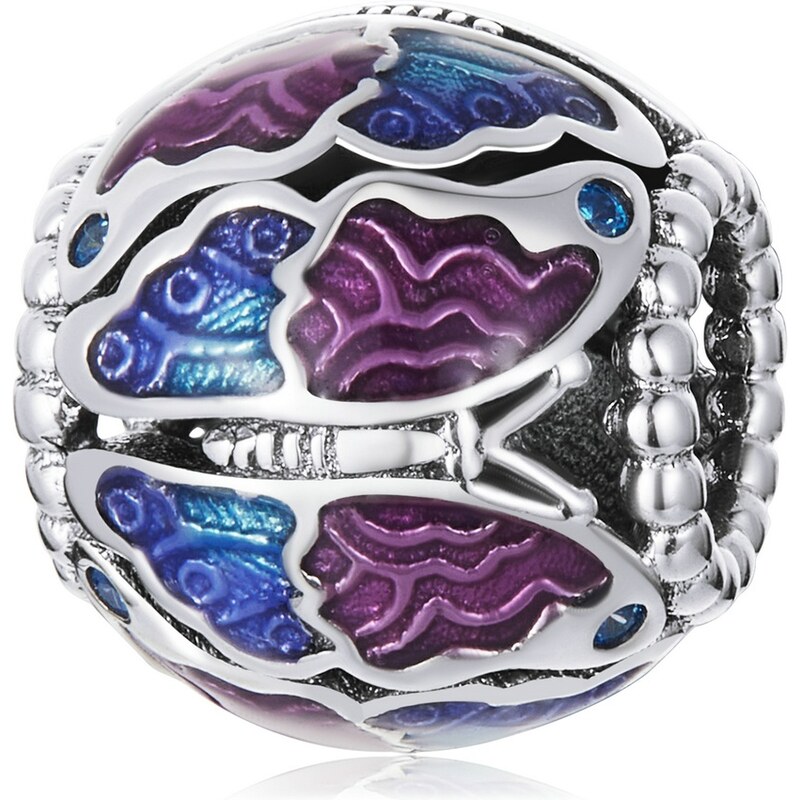 Royal Fashion strieborný prívesok Motýlia lúka 55314310