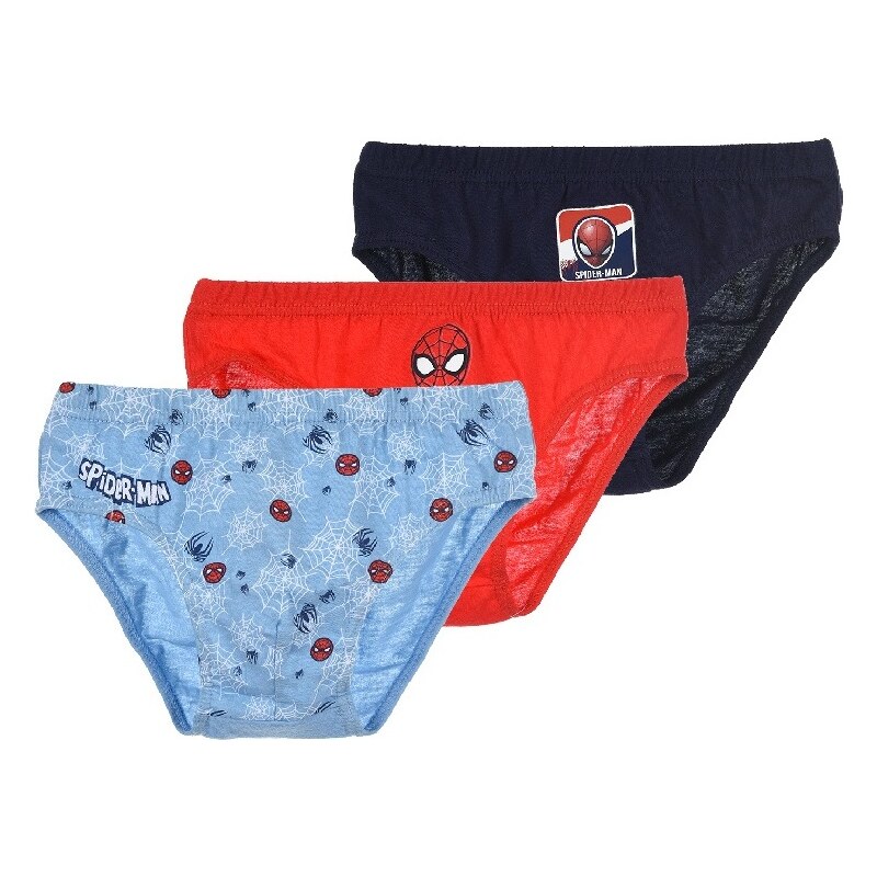 Trojbalenie slipov Marvel Spider-Man - modrá/červená/modrá 34125020