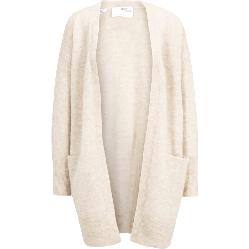 SELECTED Kardigán Lulu béžová melírovaná 34885117