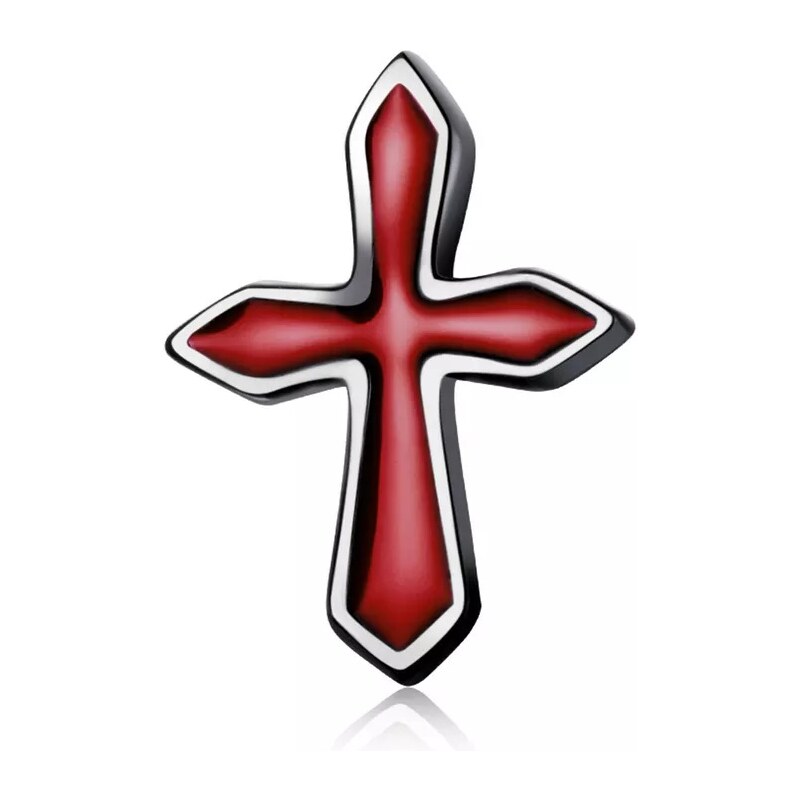 Lindas Jewelry Strieborná náušnice na jedno ucho Kríž Ag 925/1000 34153007