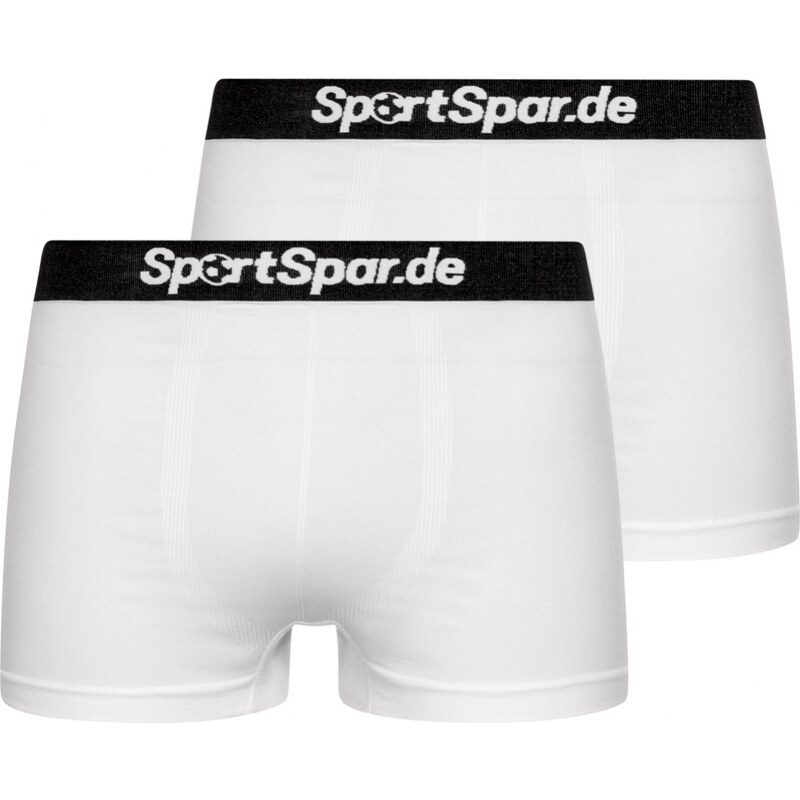 SportSpar Bezšvové Boxerky 2 Pack biele Biela M 34504080