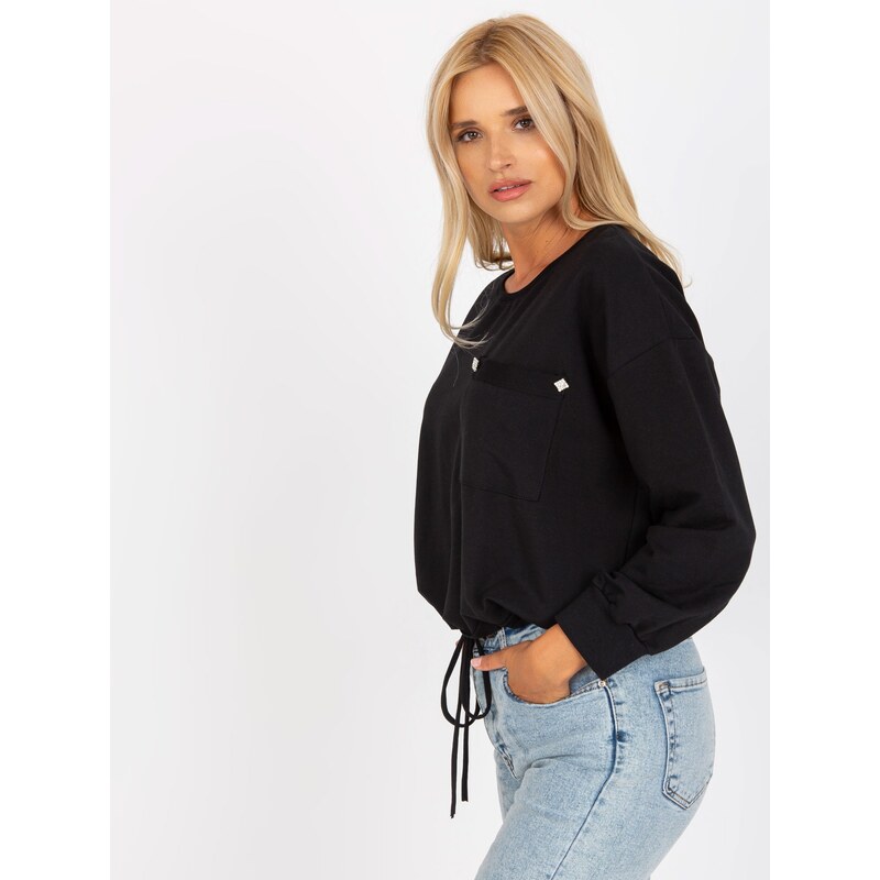 RUE PARIS Sweatshirt-RV-BL-8066.32P-black 64792225