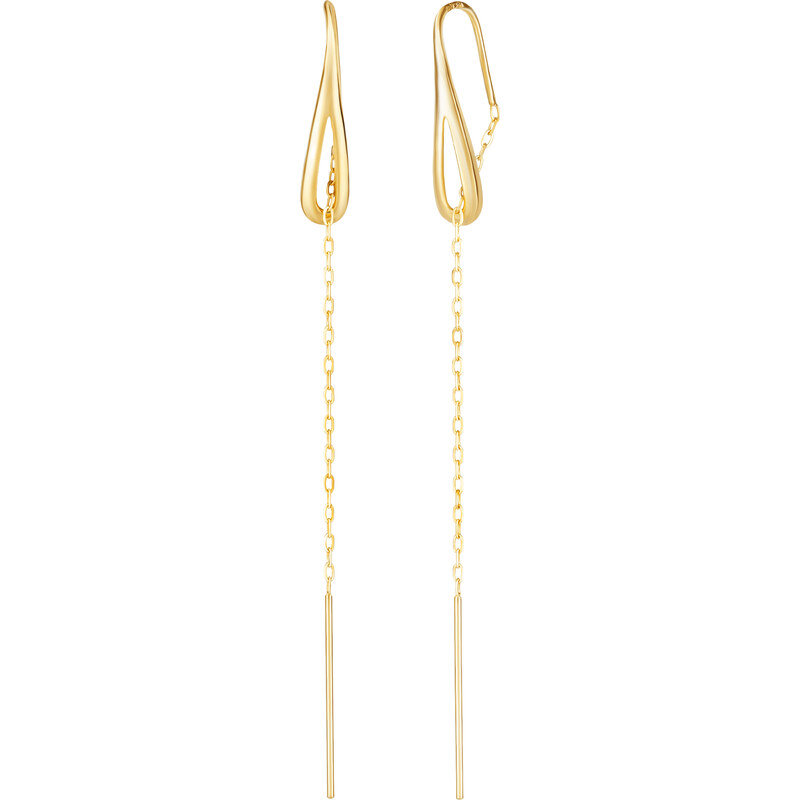 Soliter Pôvabné zlaté dlhé náušnice 231 001 00655 66588713