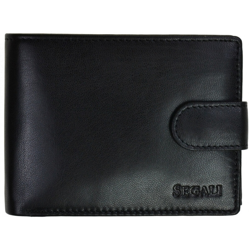 SEGALI Pánska kožená peňaženka 2511 black 66589971