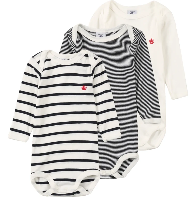 PETIT BATEAU Body červená / čierna / biela 66846357