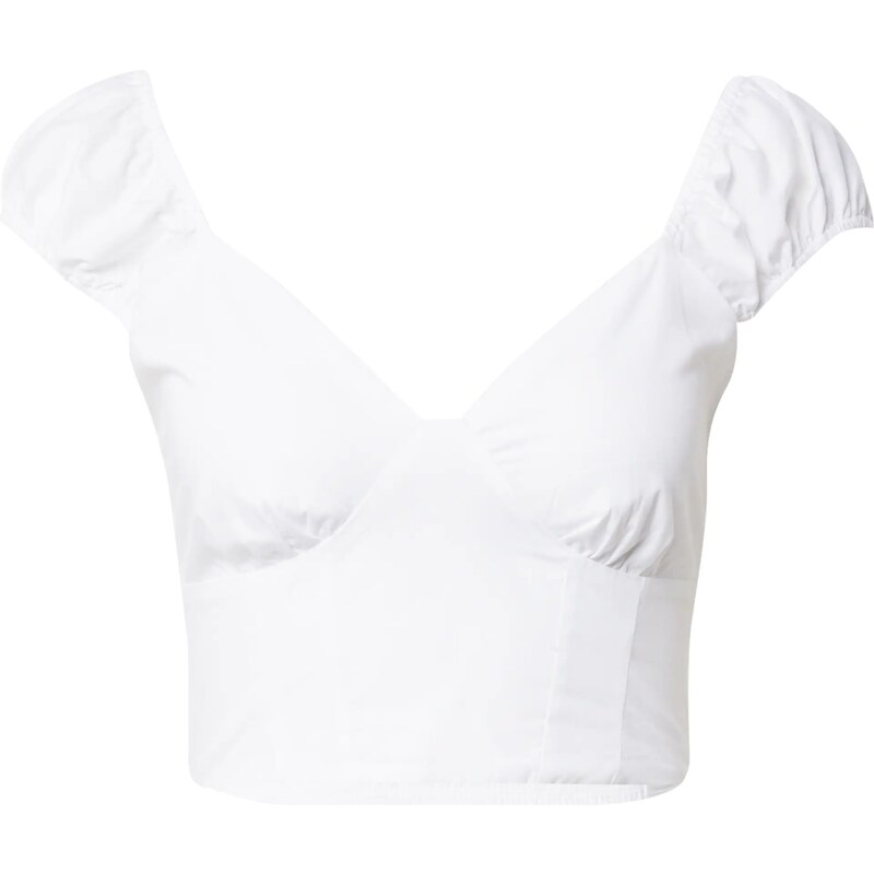 Abercrombie & Fitch Blúzka biela 34709556