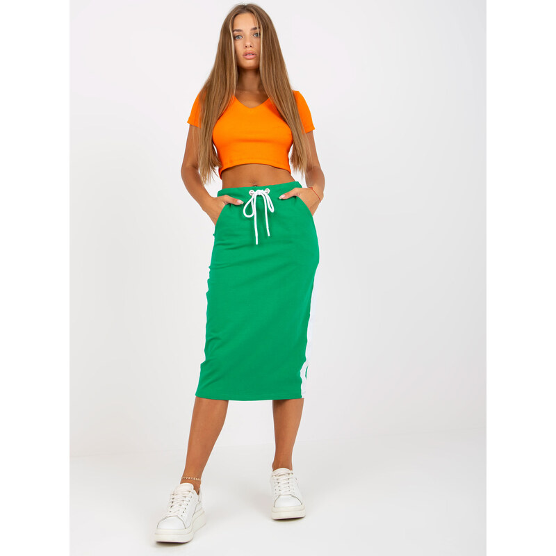 RUE PARIS Skirt-RV-SD-8073.73P-Green 64684821