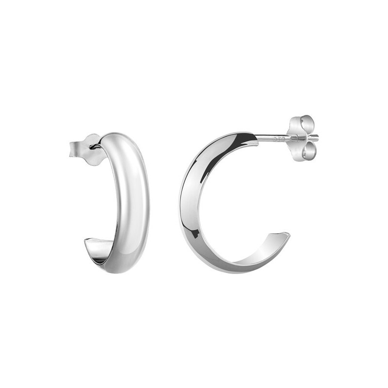 Ligot Strieborné malé krúžky s puzetovým zapínaním ZTJE22513 60676805