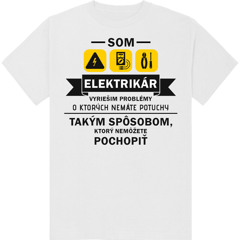 paradoo Pánske tričko "Som elektrikár"