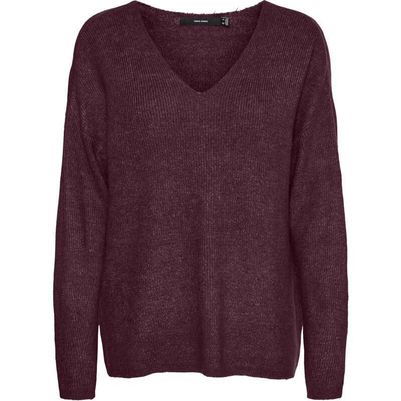 VERO MODA Sveter Lefile bordová 65809405