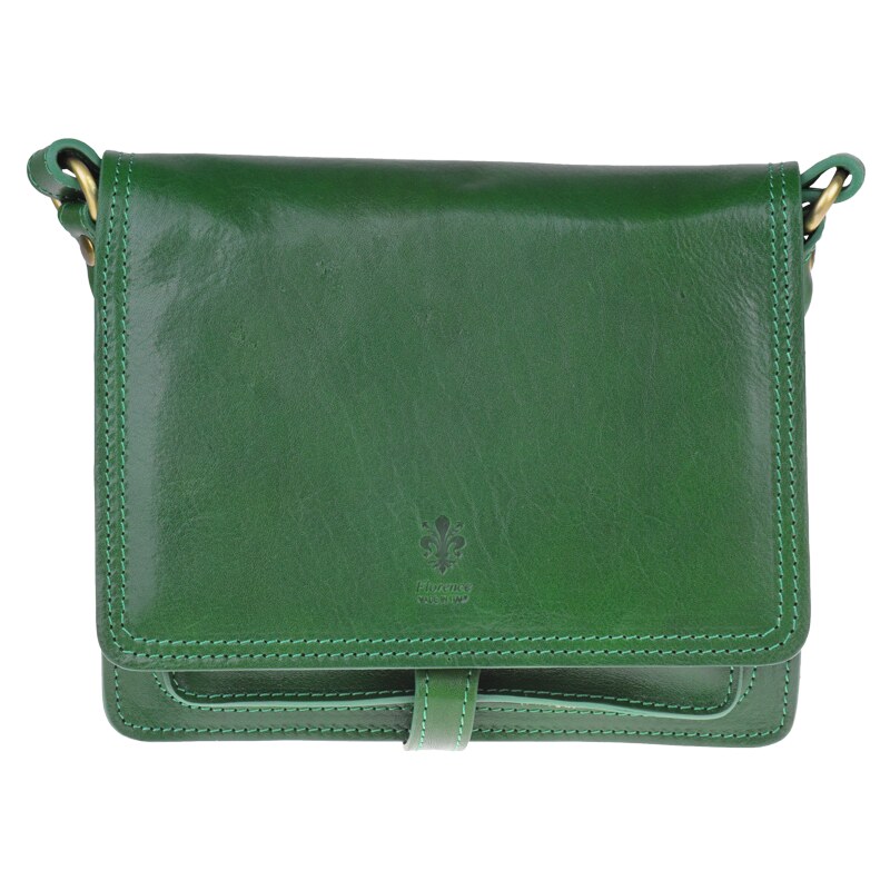 Zelená kožená talianska crossbody kabelka Quieta Verde NovaKabelka.sk 34214860