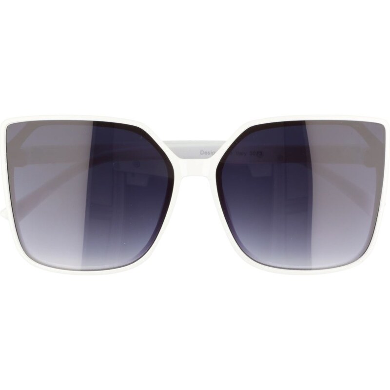 Sunmania Čierno-biele mačacie oversize okuliare Nefertiti 34206613