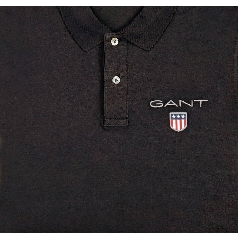 Pánské černé polo triko Gant