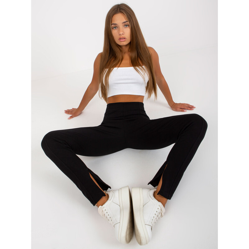 RUE PARIS Leggings-RV-LG-8070.16P-black 64684823