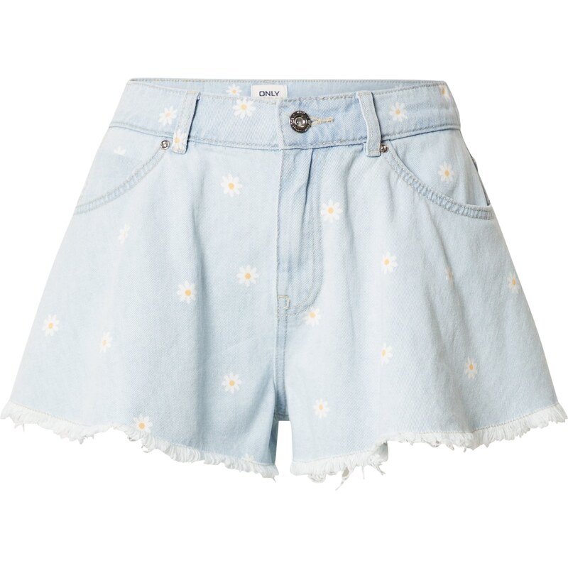 ONLY Džínsy Chiara modrá denim / žltá / biela 54231673