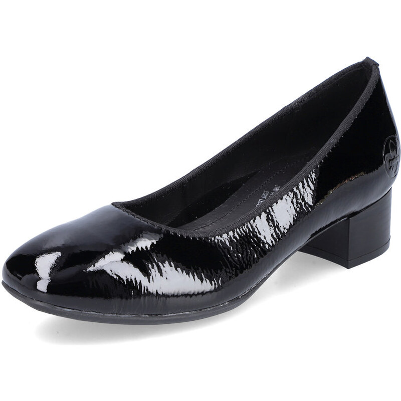 Dámske lodičky Rieker 49260-04 čierne 44972383