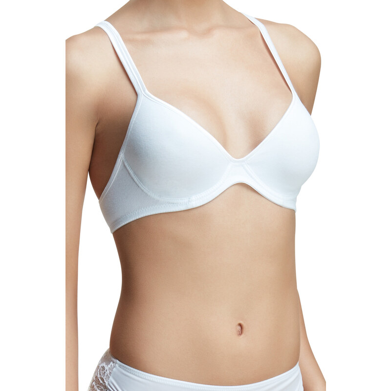 Glara Klasická bavlnená podprsenka - bezšvíkové košíčky 36555611