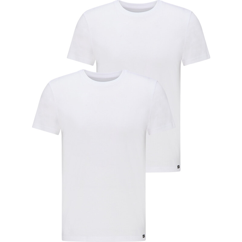 Pánske tričko LEE L680CM12 TWIN PACK CREW WHITE 34250779