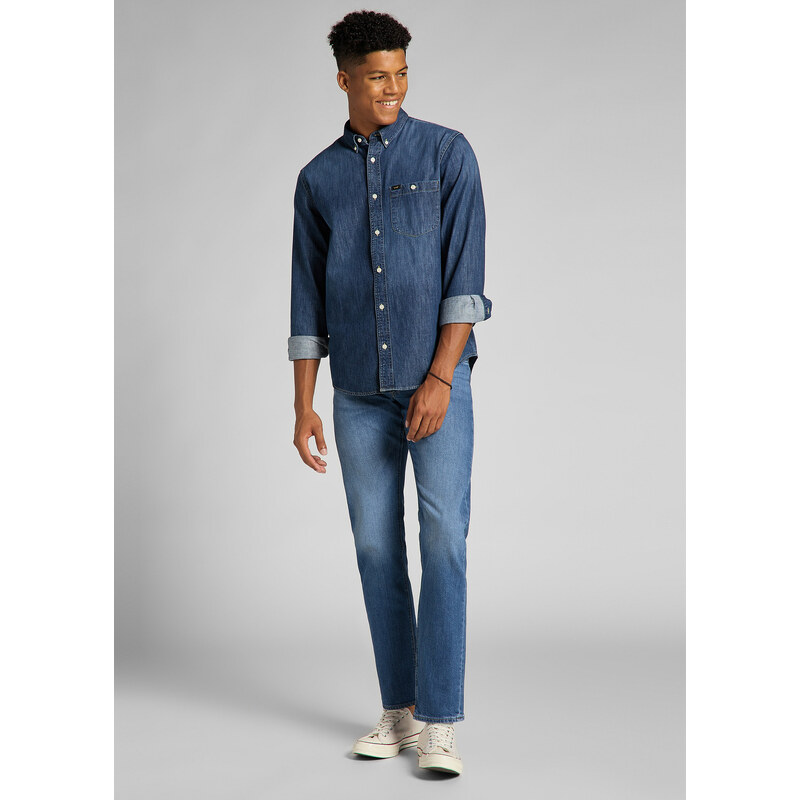 Pánske rifle LEE L707PXGQ Daren Zip Fly DARK FREEPORT 34250785