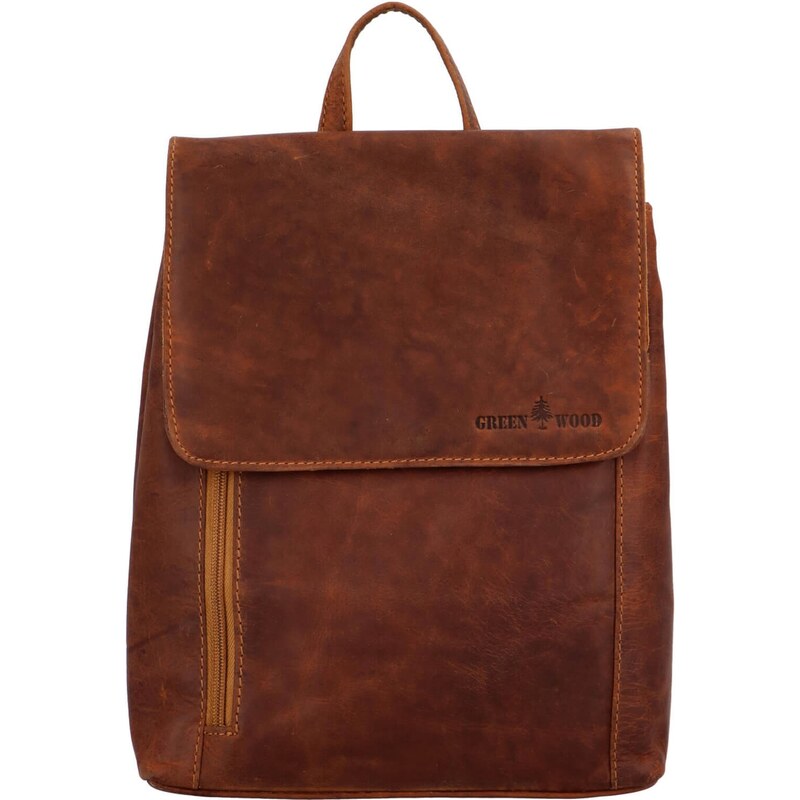Dámsky kožený batoh Greenwood Matt - koňak 40978715
