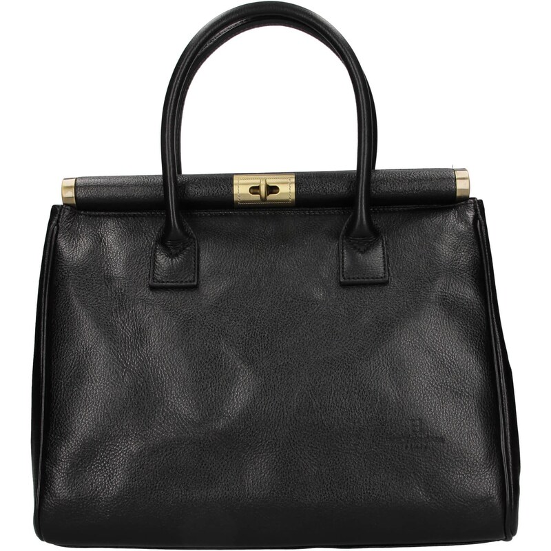 Dámska kožená kufríková kabelka Hexagona Zoe - čierna 48226382