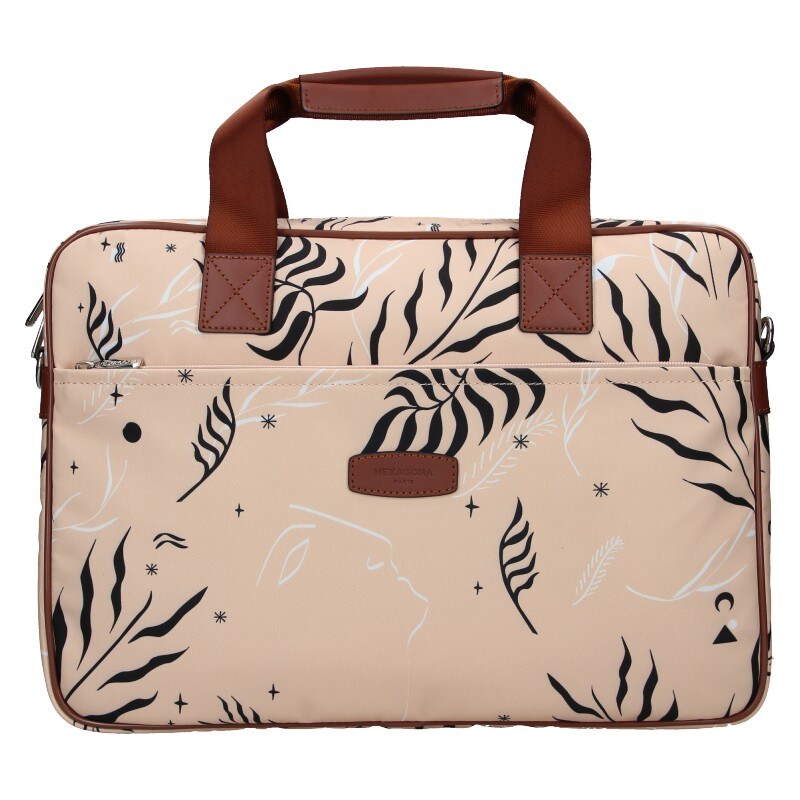 Dámska taška na notebook Hexagona Flow - ružová 66852672