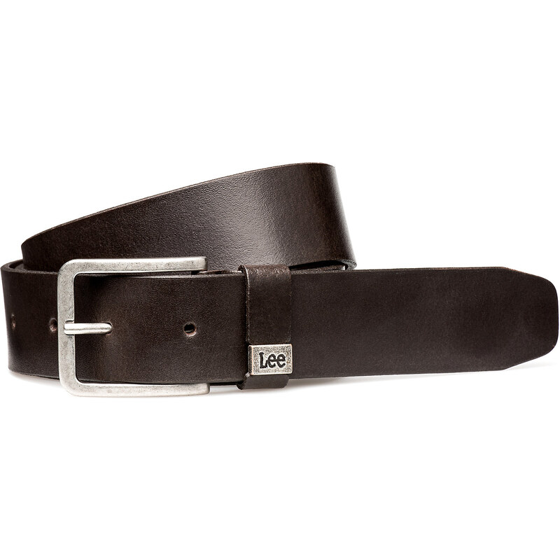 Opasok LEE LA035324 SMALL LOGO BELT DARK BROWN 34250354
