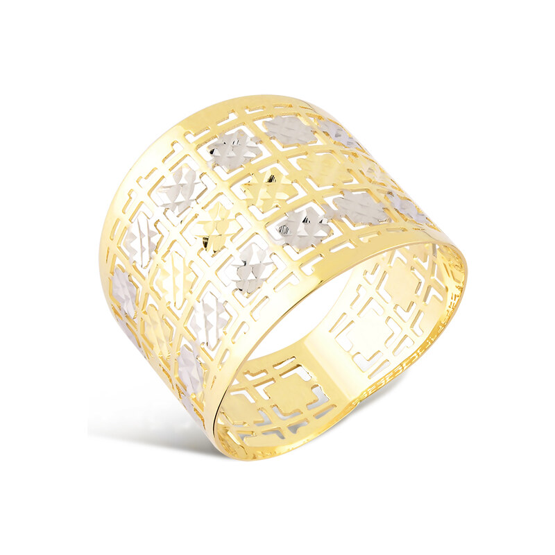 Lillian Vassago Zlatý prsteň z kombinovaného zlata LLV06-GR130