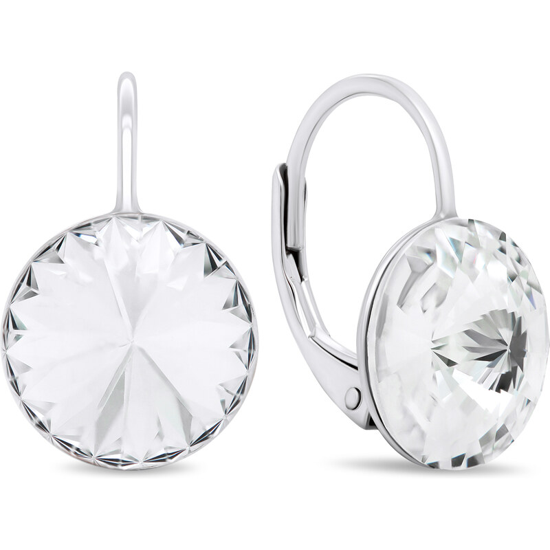 Brilio Silver Krásne strieborné náušnice s čírymi zirkónmi EA372W 66631234