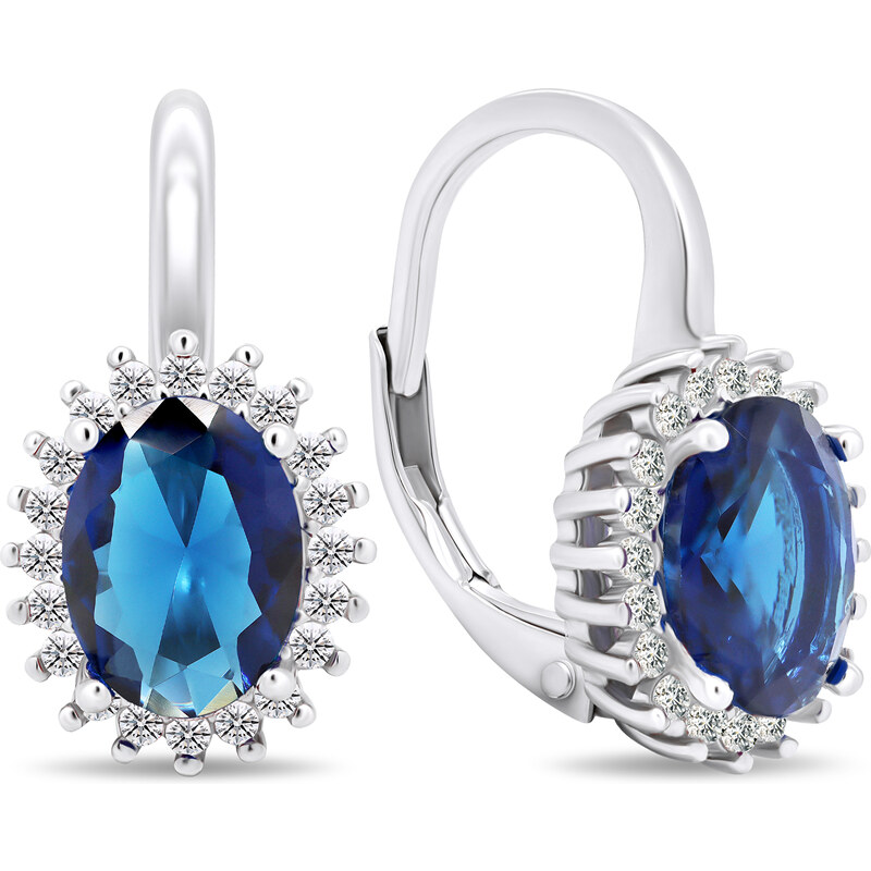 Brilio Silver Luxusné strieborné náušnice v štýle vojvodkyne Kate 66585692