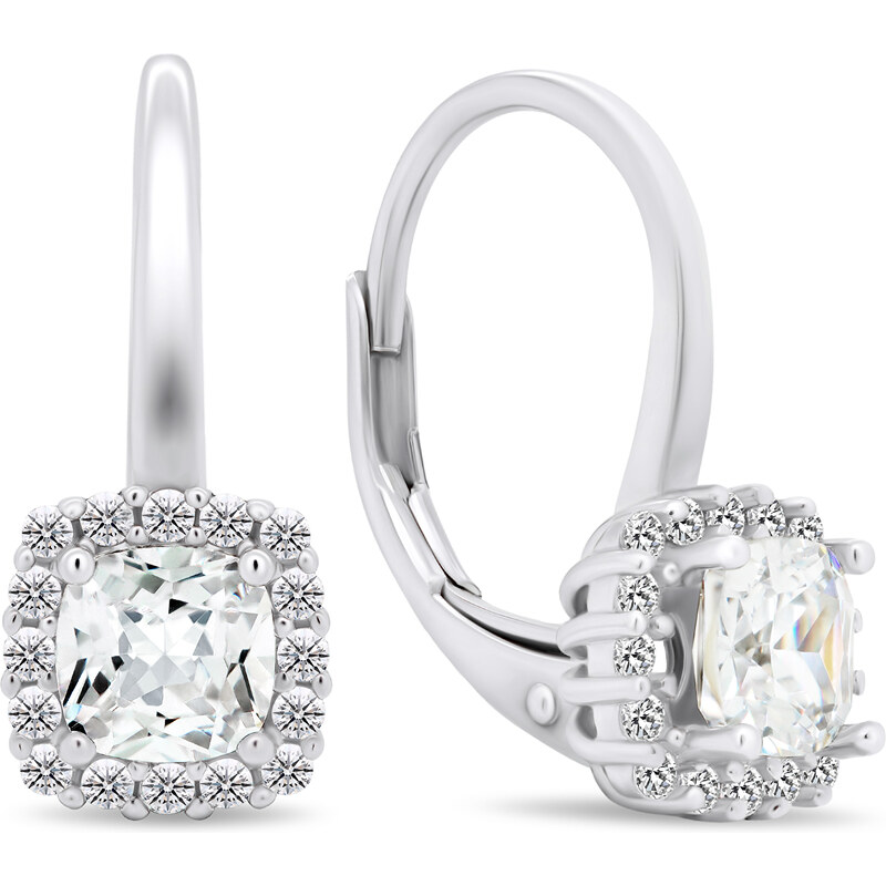 Brilio Silver Trblietavé strieborné náušnice so zirkónmi EA396W 66585592