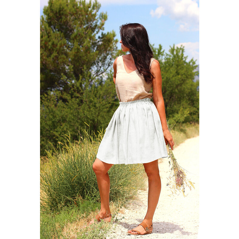 Letná sukňa Lotika zo 100% lanu Premium quality 34255127