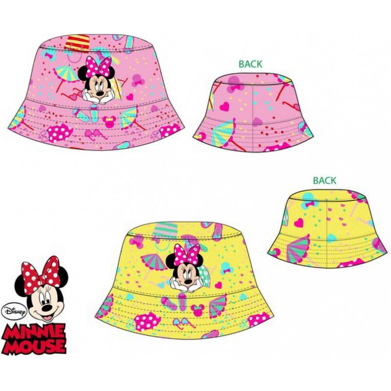 SunCity Detský / dievčenský baby klobúčik Minnie Mouse - Disney