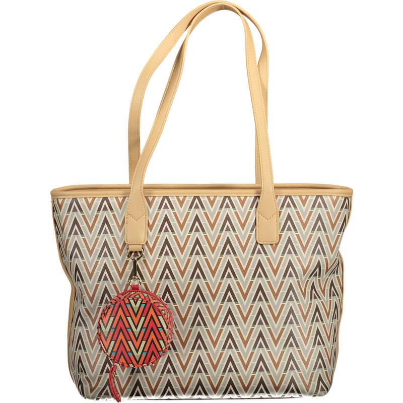 Štýlová Dámska Kabelka VALENTINO BAGS 34X28X15cm Bežová 65996766