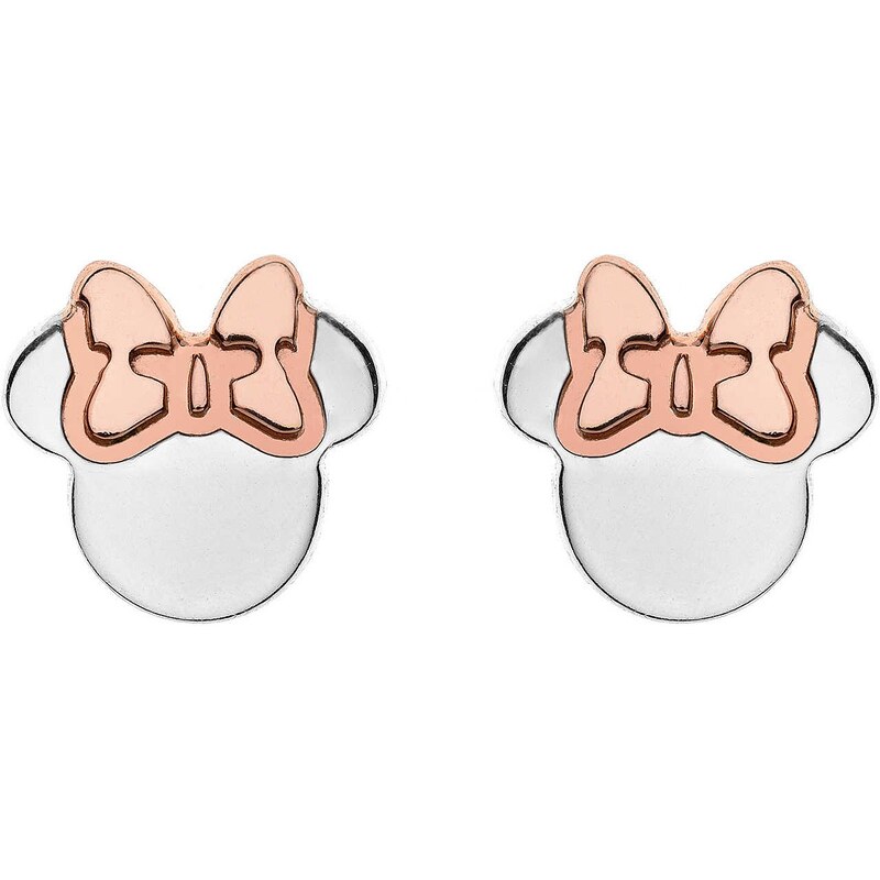 Disney Strieborné bicolor náušnice kôstky Minnie Mouse E905119TL 66590192