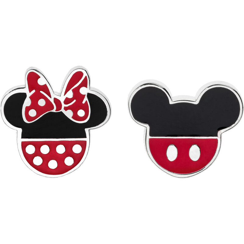 Disney Strieborné náušnice kôstky Mickey and Minnie Mouse ES00007SL.CS 66593187
